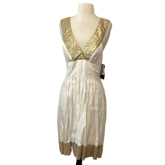 NWT Nicole Miller 100% silk cocktail dress Sz 6 - Picture 7 of 14